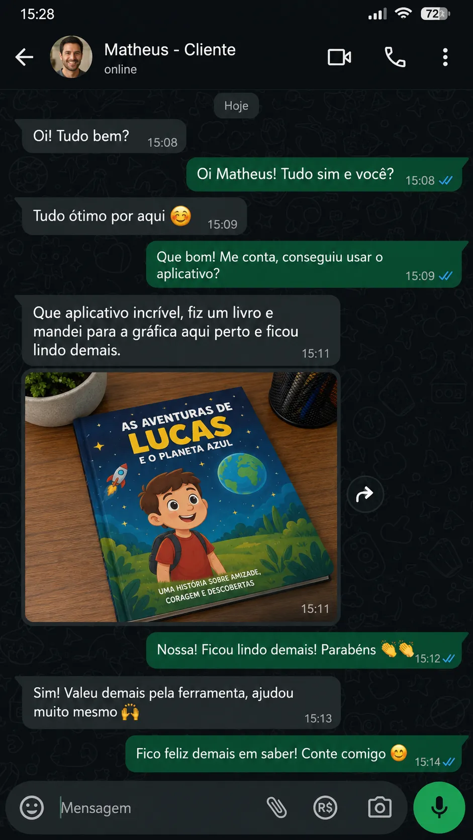 Depoimento de autora Meu Livro